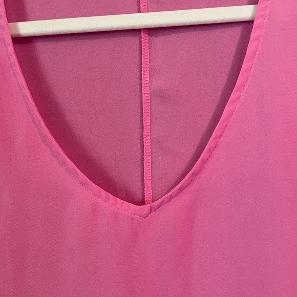 Hot Pink Poncho Style Beach Coverup - Picture 2 of 7